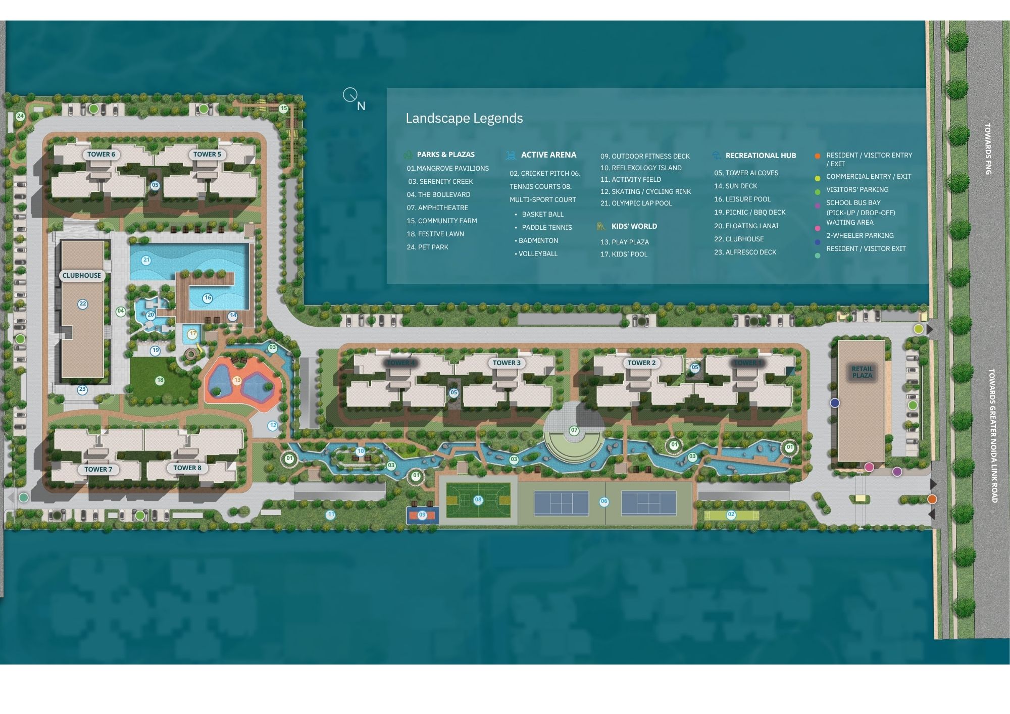 Sobha Rivana Master Plan